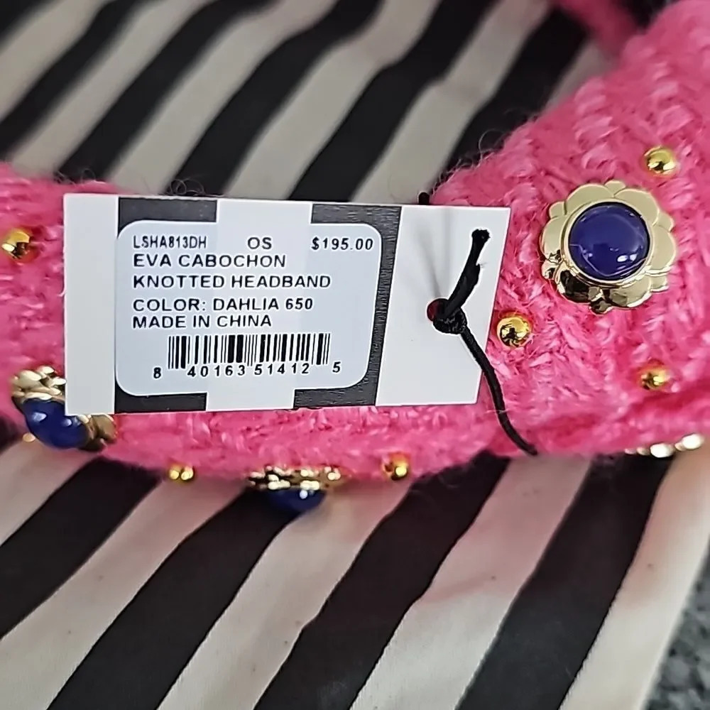 Lele Sadoughi Dahlia Eva Cabochon Knotted Headband - Picture 5 of 9